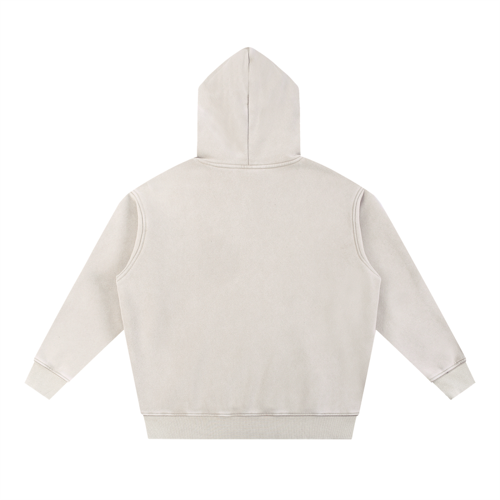Snow Wash Fleece Oversize Hoodie