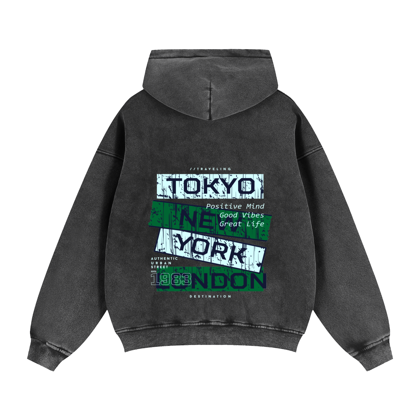 Zip-Through Boxy Fleece Hoodie