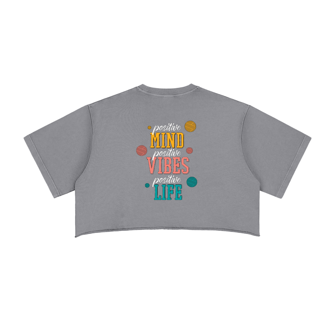 Snow Washed Raw Edge Crop Top