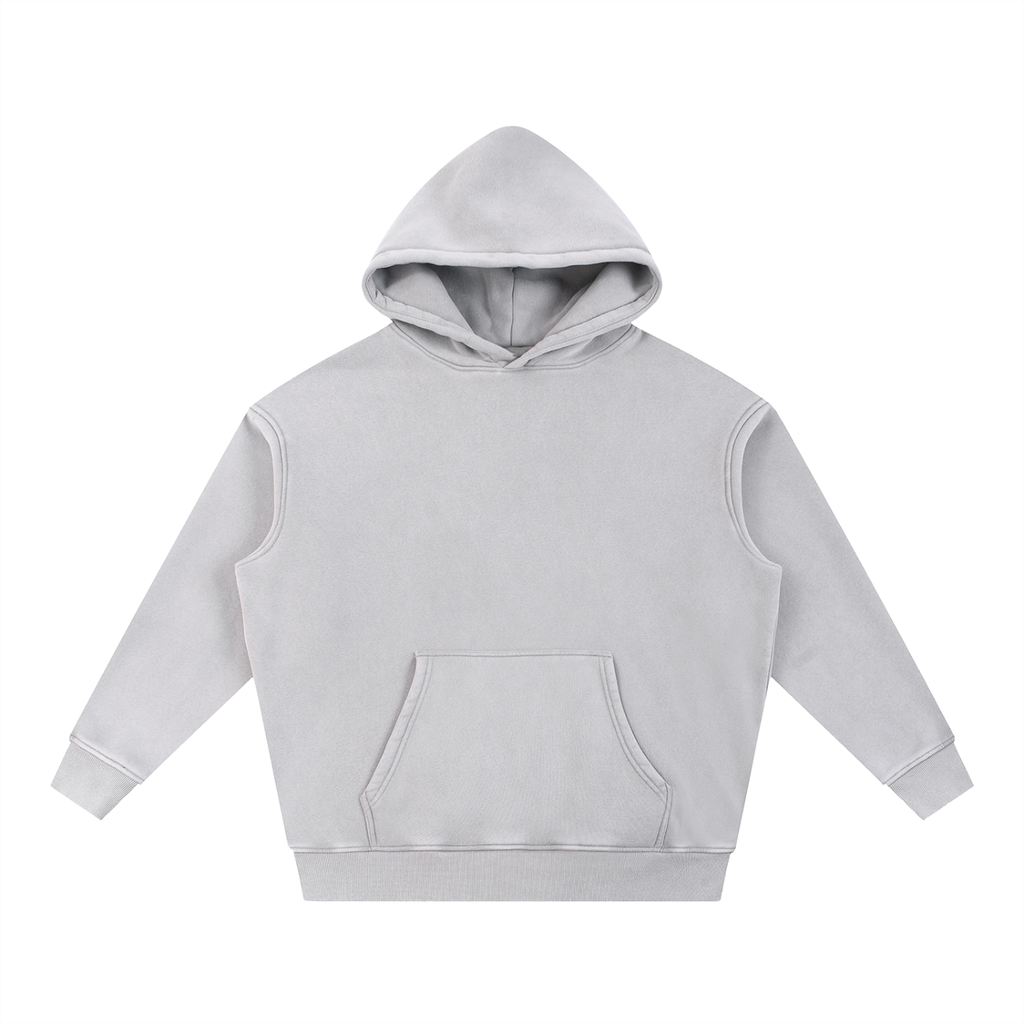 Snow Wash Fleece Oversize Hoodie