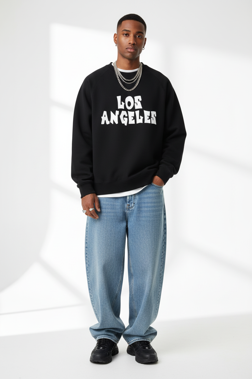 Essential Heavyweight Dolman Sleeve Boxy Sweatshirt