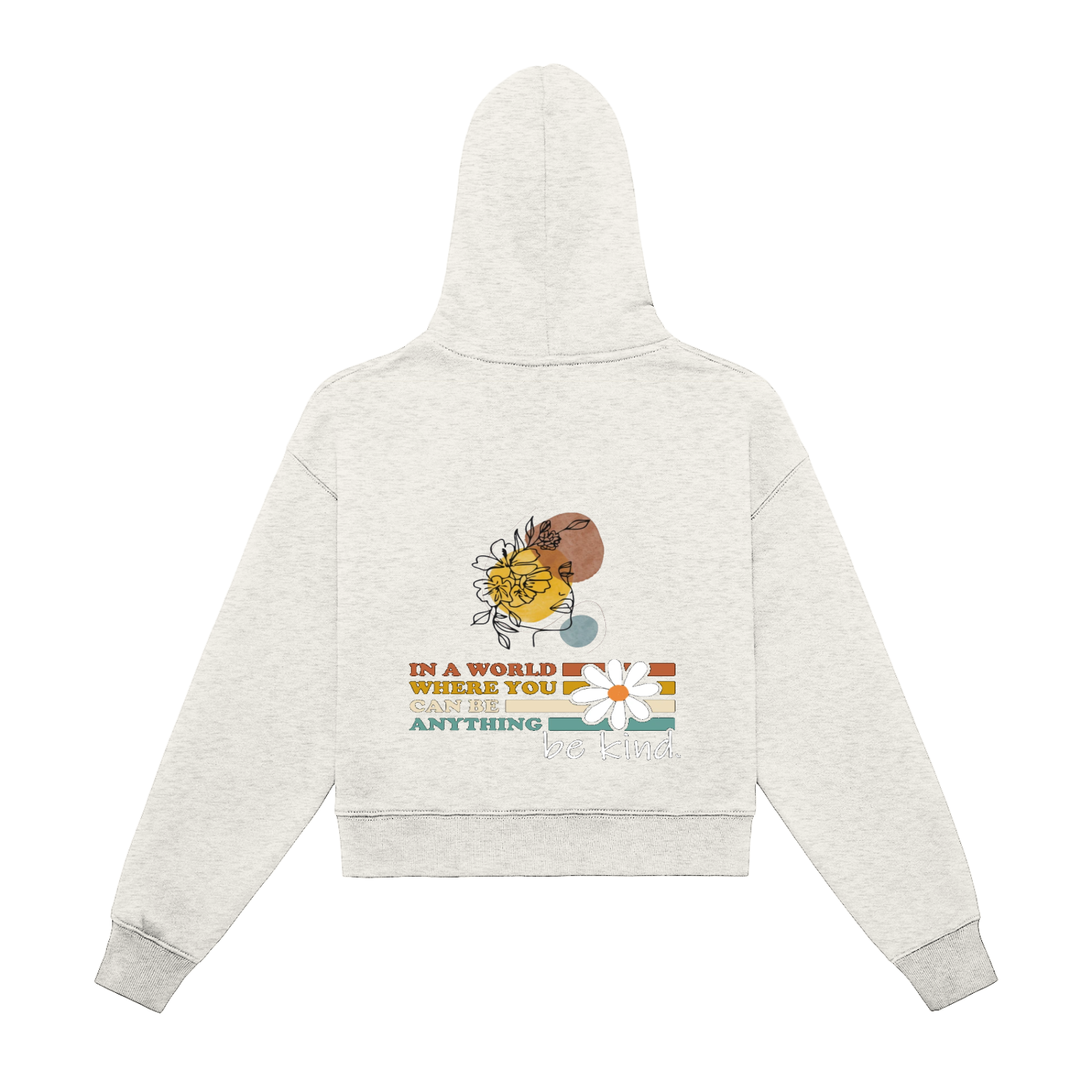 Fleeced Zip-Up Cropped Hoodie