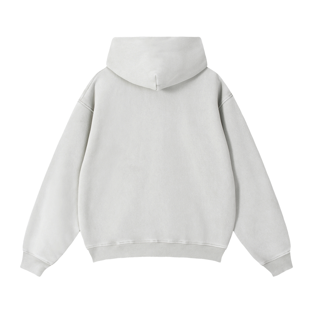 Zip-Through Boxy Fleece Hoodie