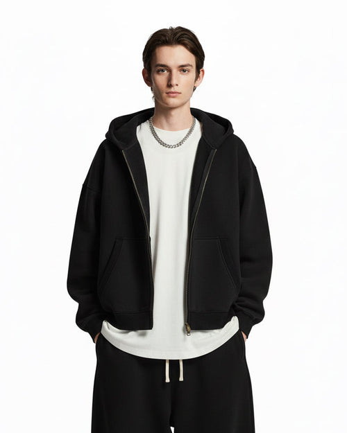 Essential Fleece Boxy Fit Hoodie