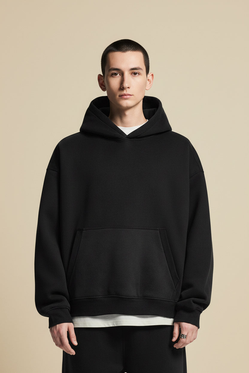 Essential Fleece Boxy Fit Hoodie