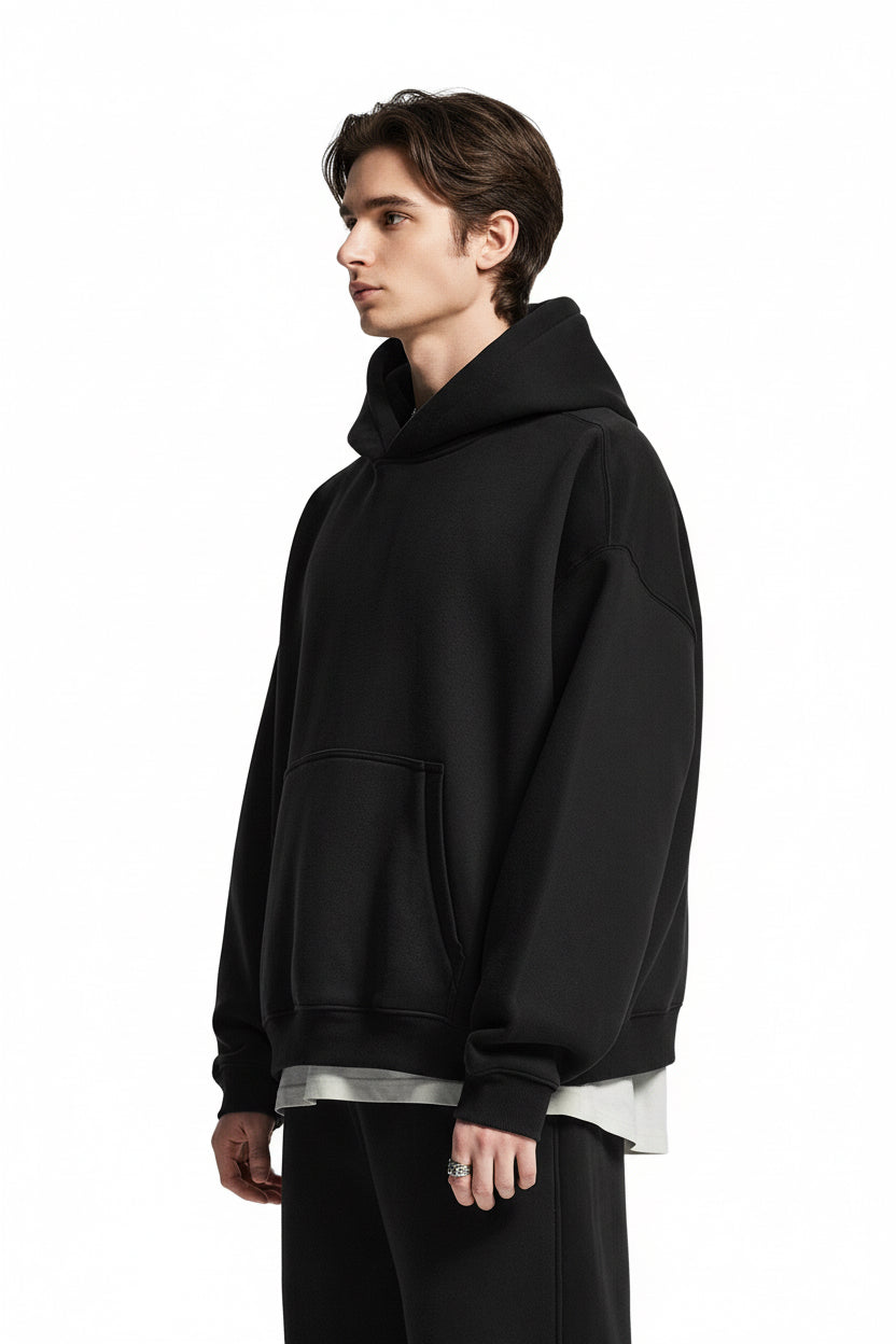 Essential Fleece Boxy Fit Hoodie