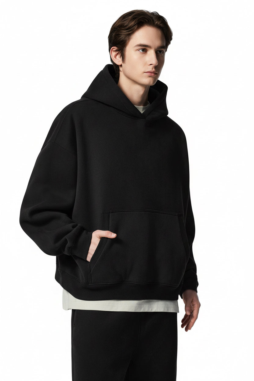 Essential Fleece Boxy Fit Hoodie